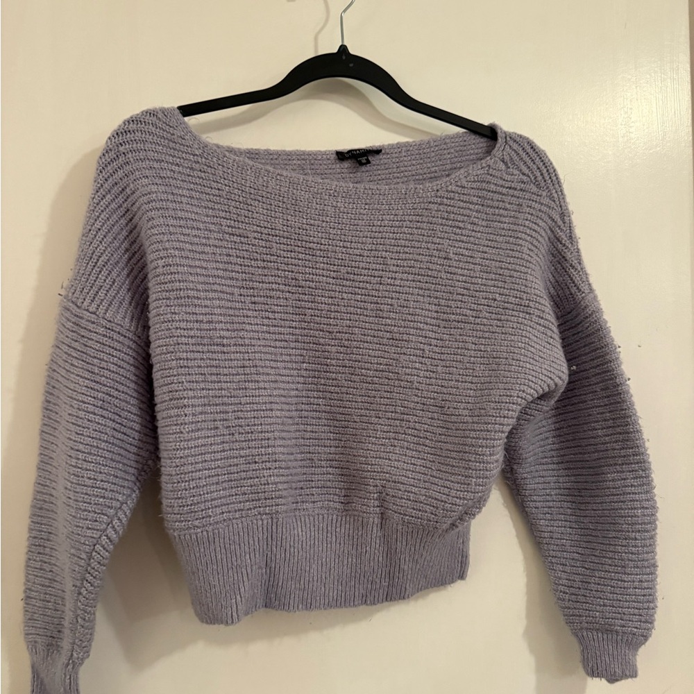 Dynamite Lilac Crew Neck Sweater
